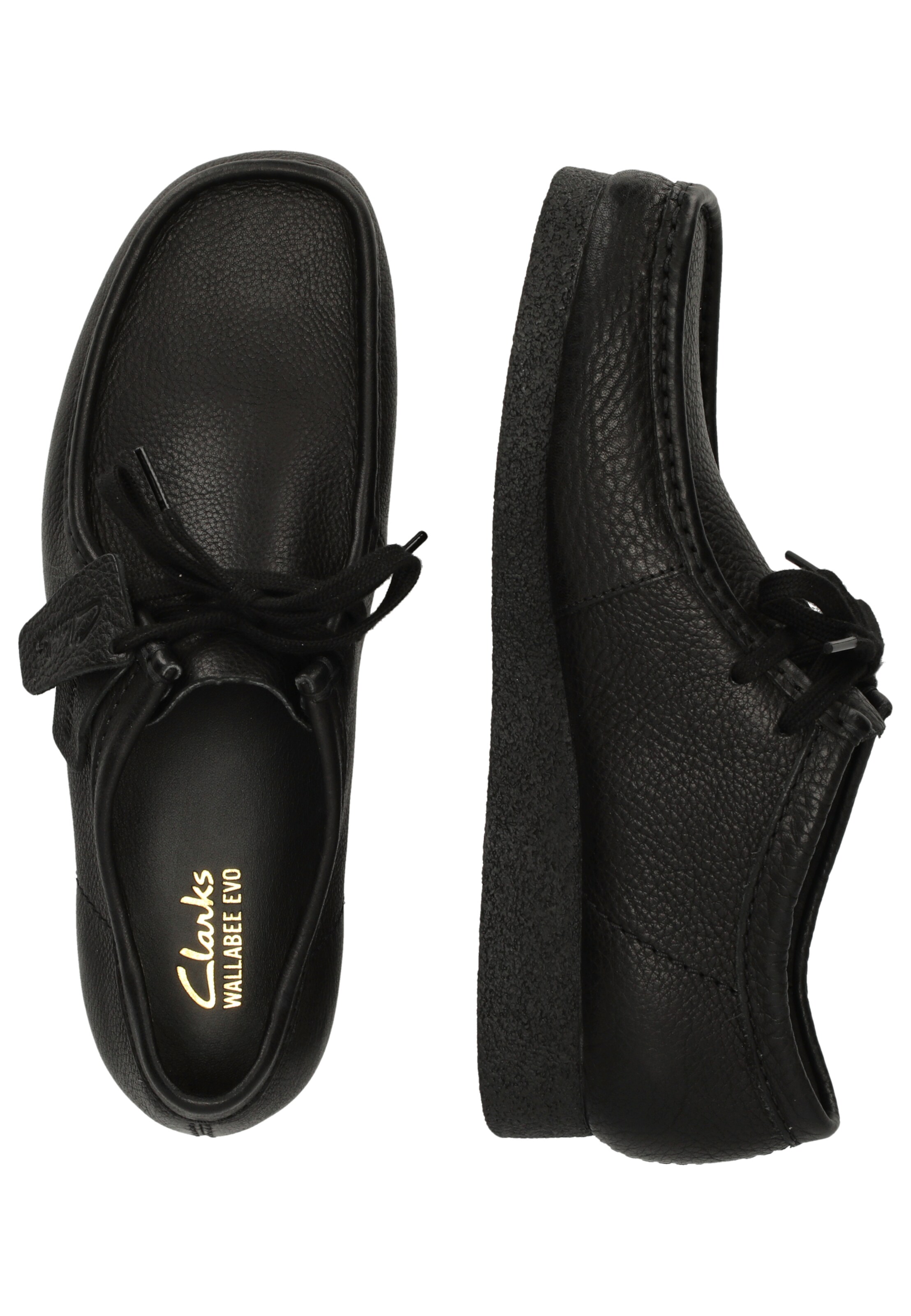 CLARKS Lace-up shoe 'Wallabee EVO' in Black