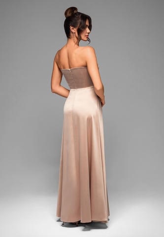 Ombre Avondjurk 'LA-OM-DLR004' in Beige