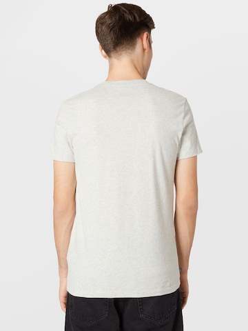 Superdry T-shirt 'VINTAGE LOGO EMB VEE TEE' i grå