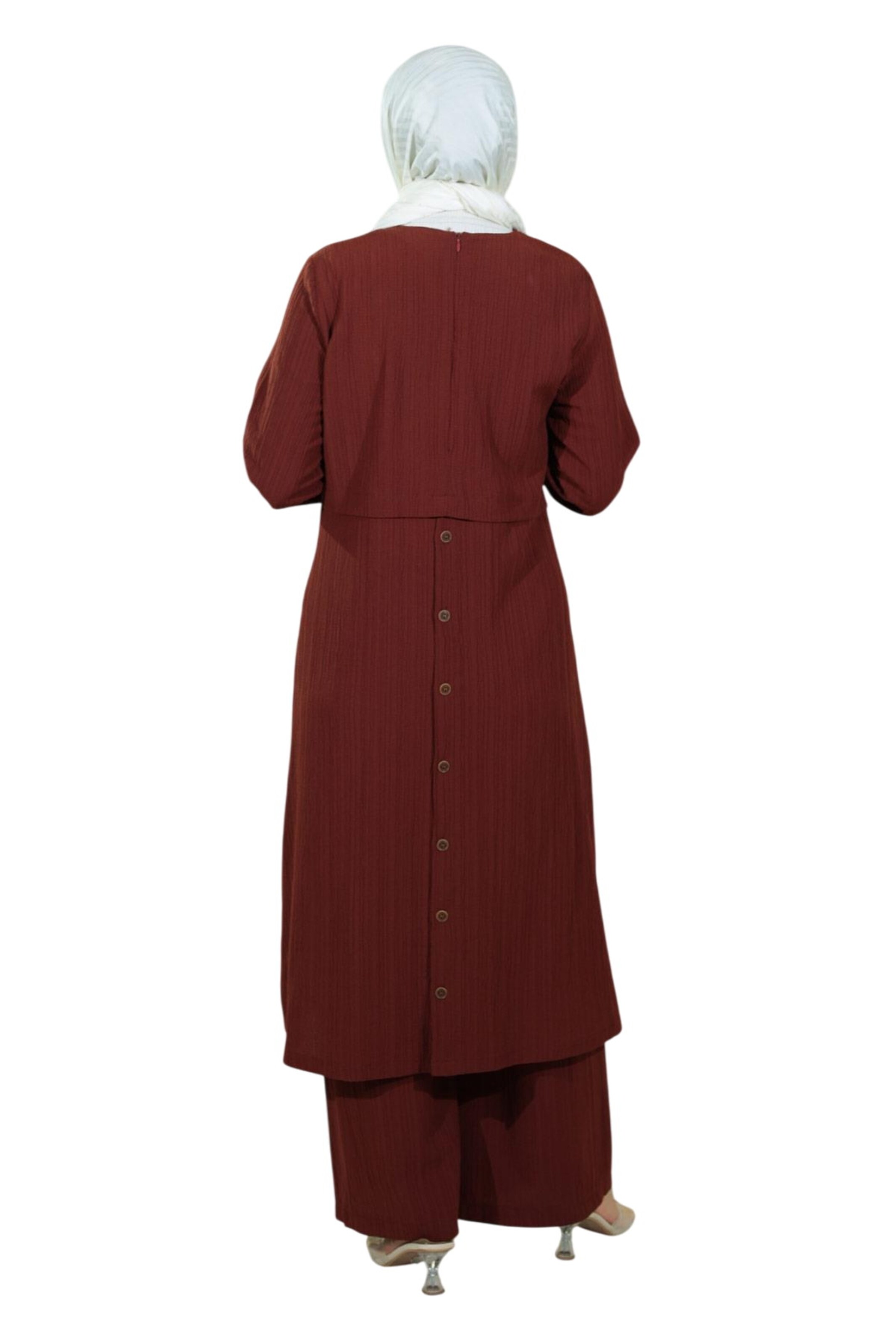 Pantalons de tailleur MODAMIHRAM en marron