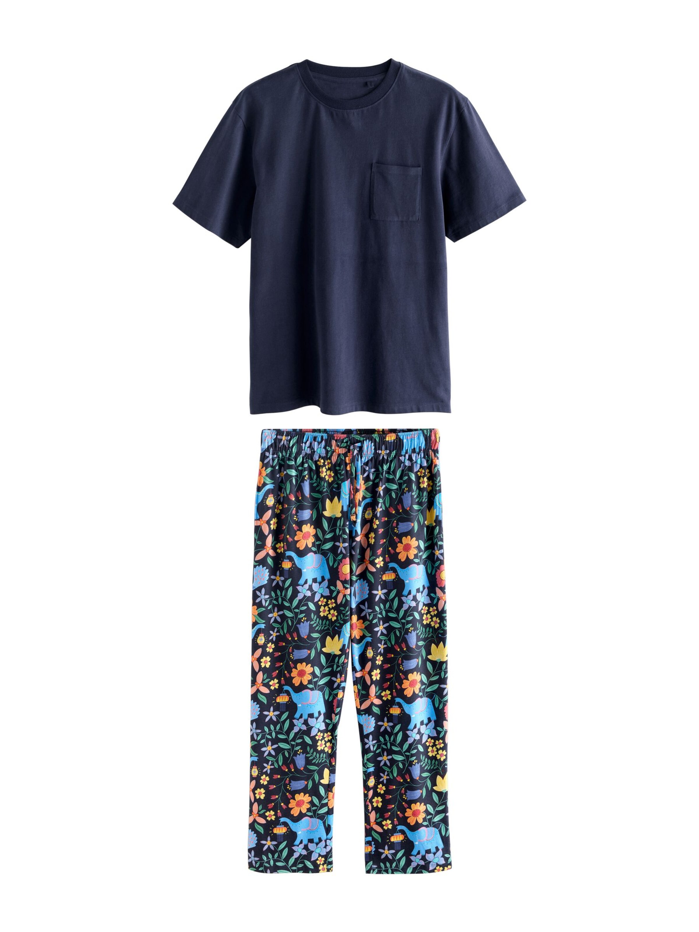 Next Hosszú pizsama - kék: elől