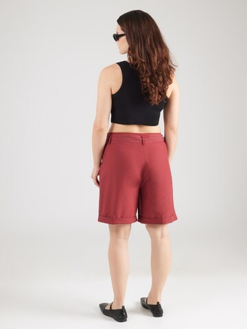 ONLY Carmakoma - regular Pantalón plisado 'CARISOLA' en rojo