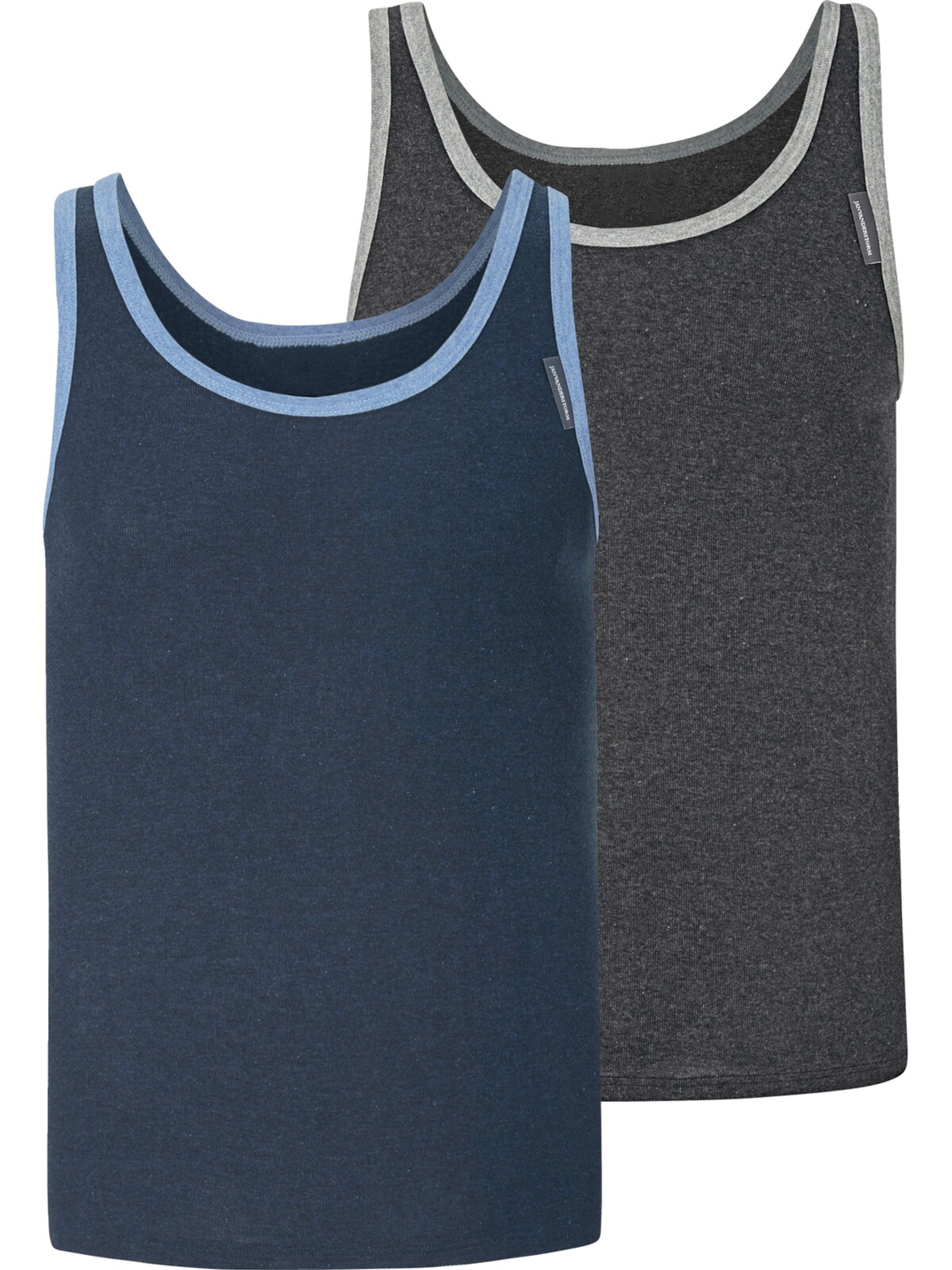 Jan Vanderstorm Undershirt ' Elof ' in Blue: front