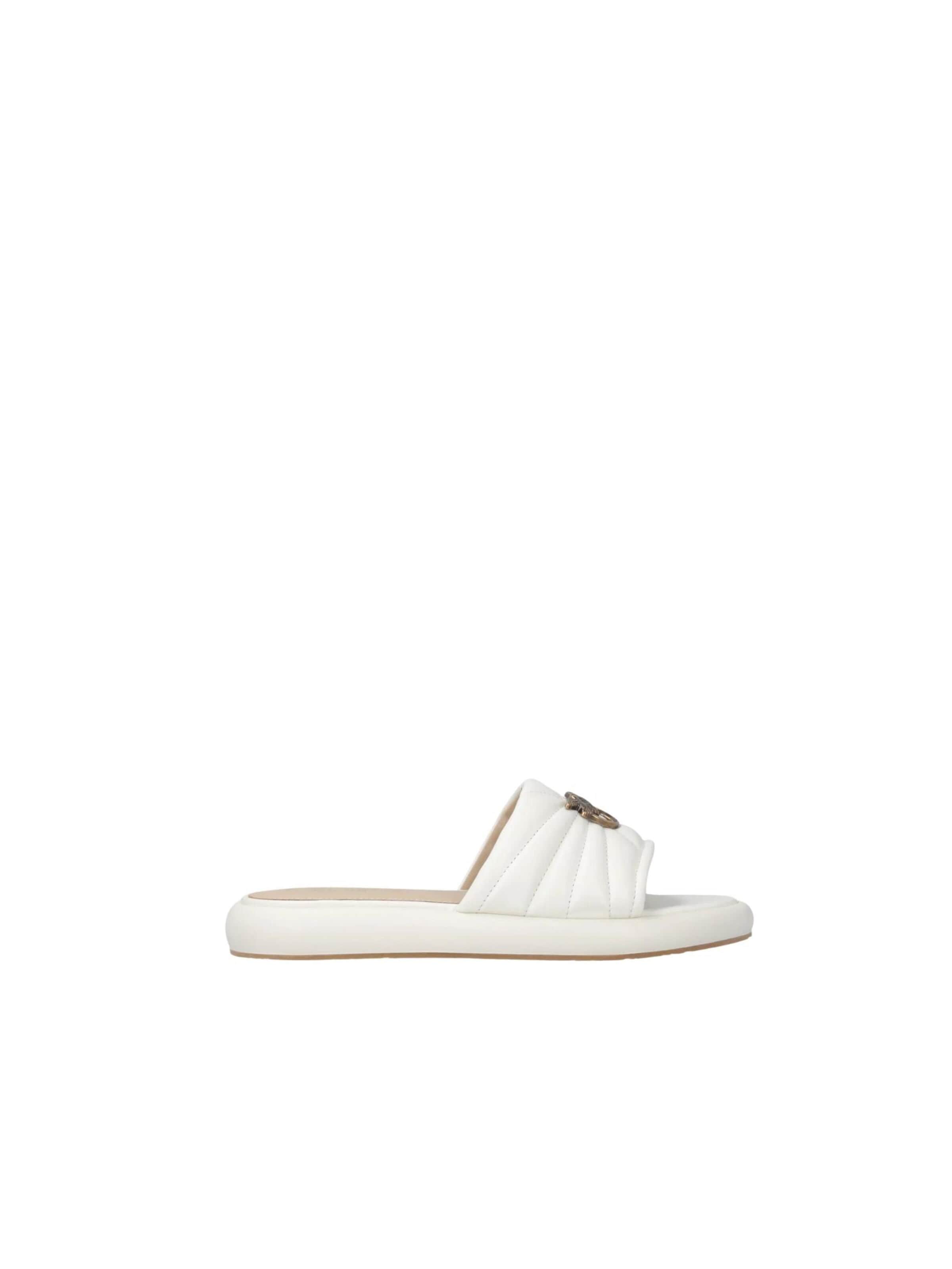PINKO Huisschoenen 'PINKO FIONA 03 SLIPPER NAPPA Scarpe' in Wit