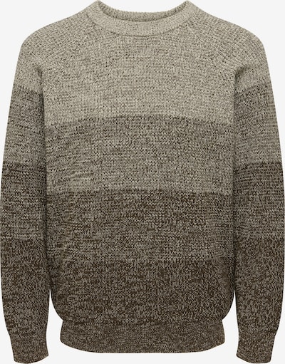 Megztinis 'ONSBIRK' iš Only & Sons, spalva – pilka / tamsiai pilka / margai pilka, Prekių apžvalga