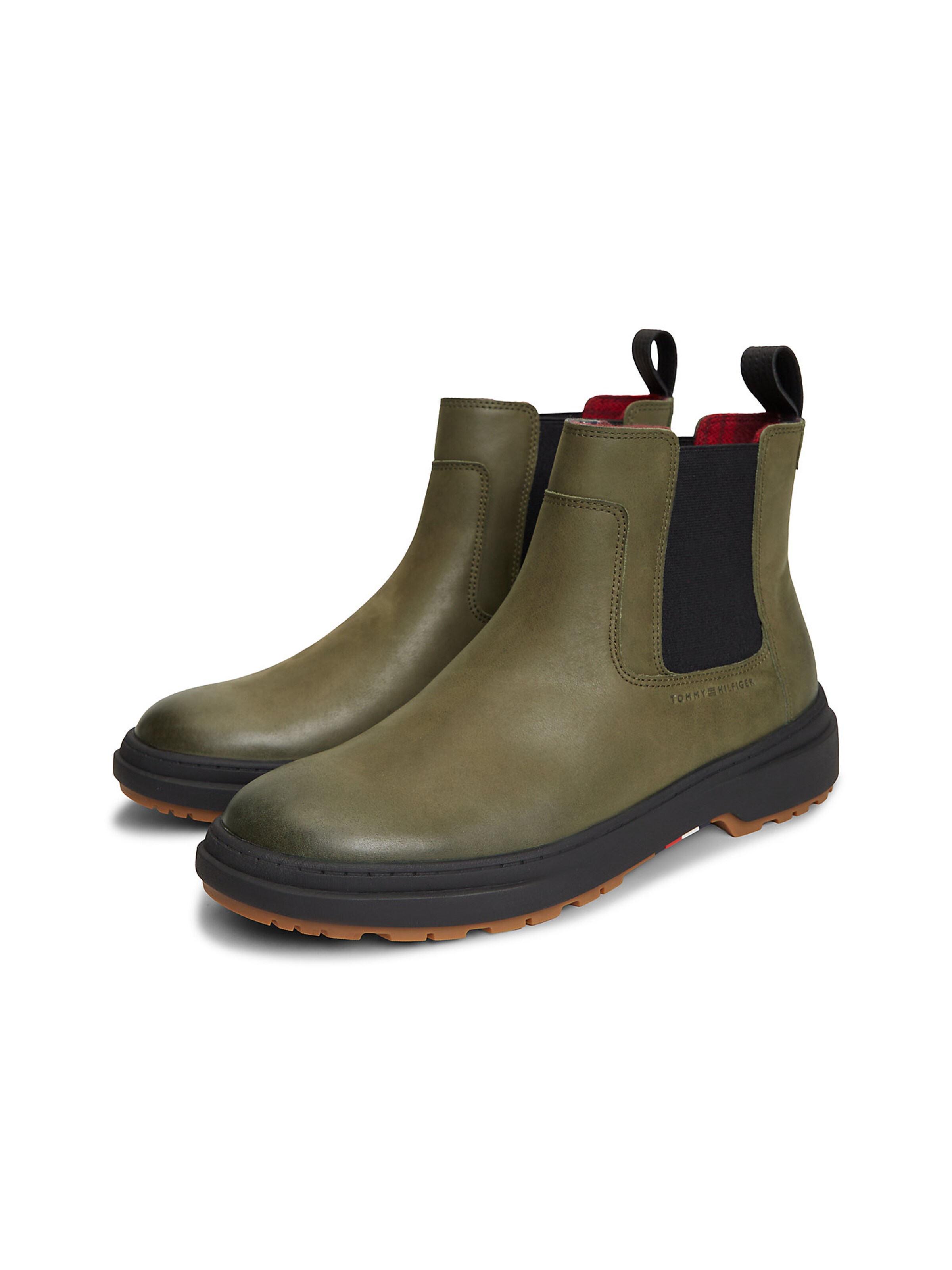 TOMMY HILFIGER Chelsea Boots in Grün