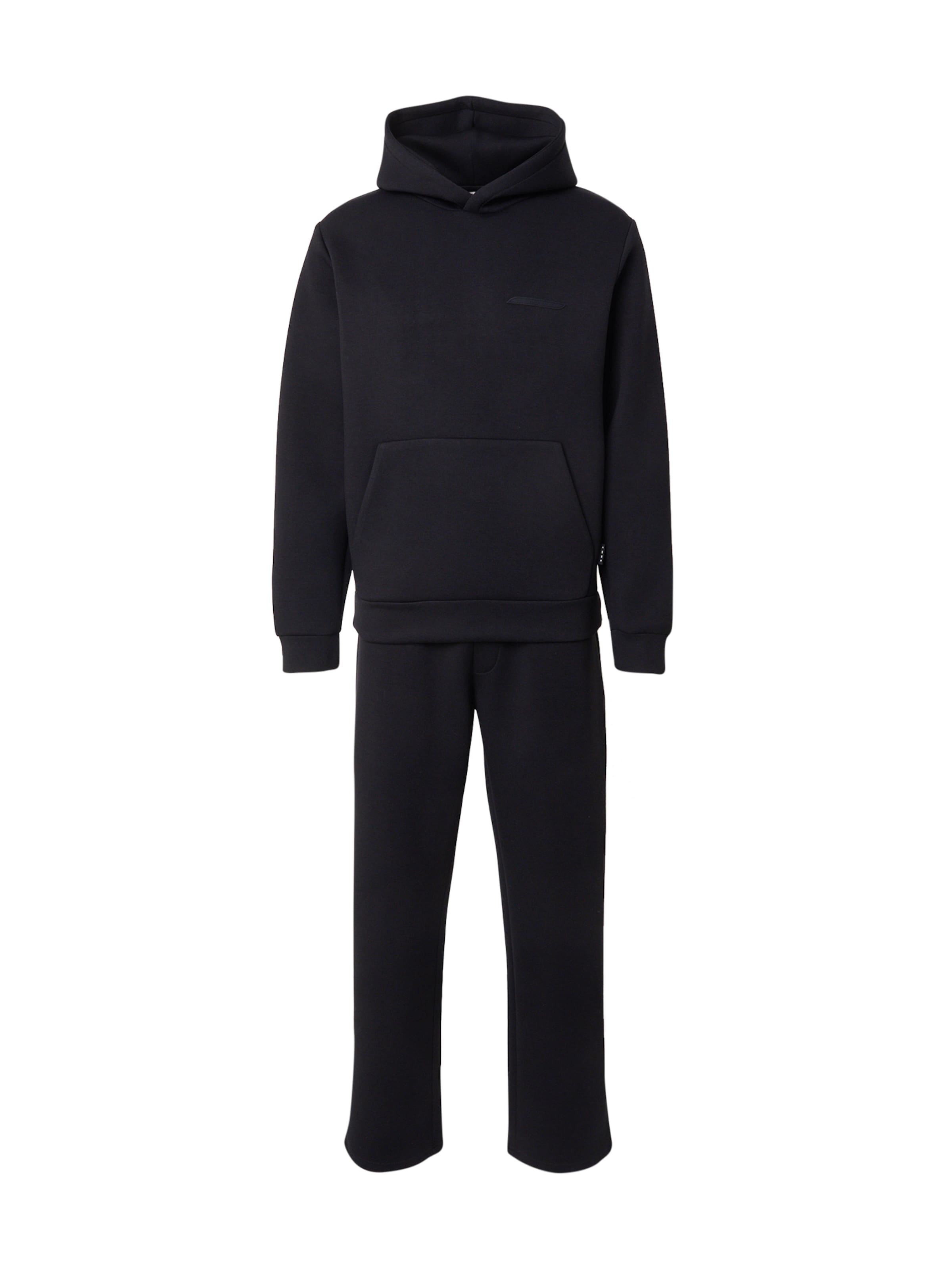 Tuta da jogging 'JCOFUSION ' di JACK & JONES in nero: frontale