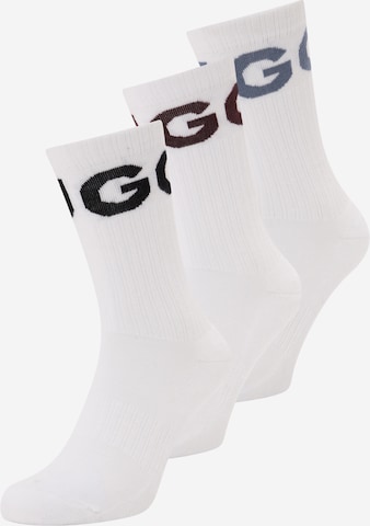 HUGO - Meias 'Iconic' em branco: frente