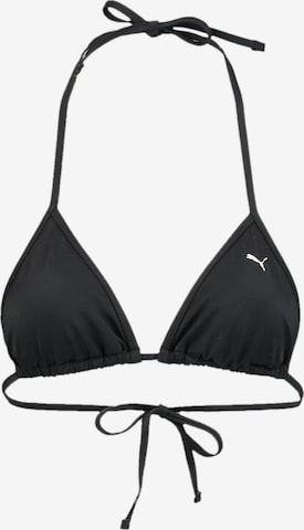 PUMA Triangel Sportbikinitop in Schwarz: predná strana