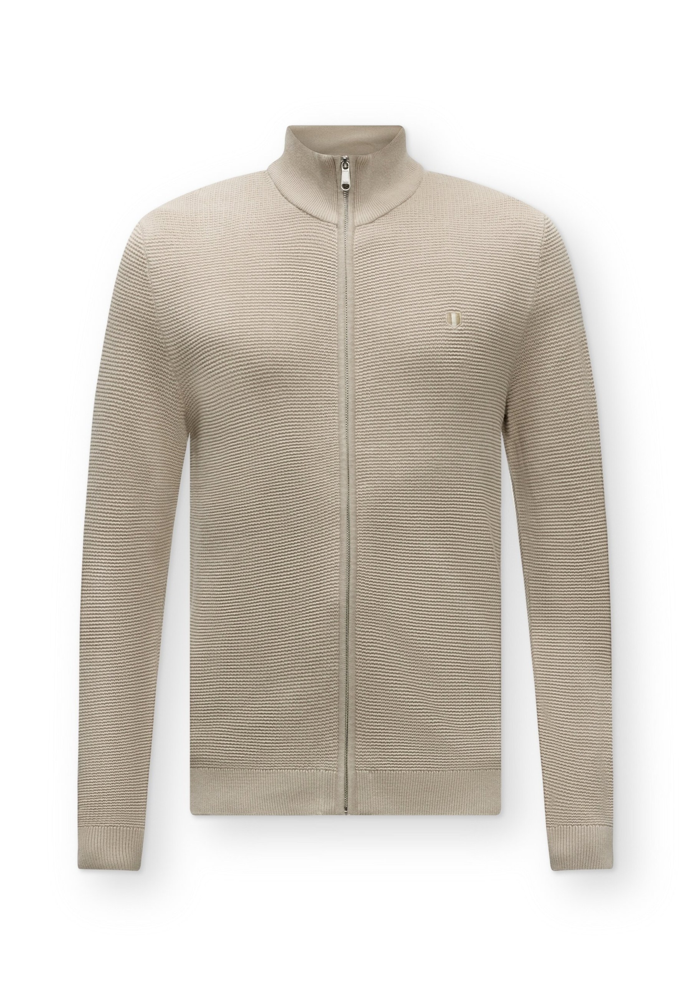 Jack & Jones Premium Плетена жилетка 'JPRBLURYAN' в сиво: отпред