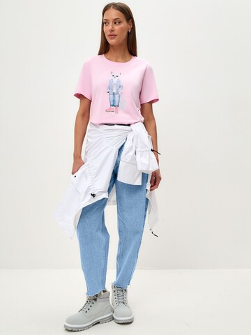 CAT by Maniita Lacitta Shirt mit Katzenprint COUNTRY CAT in Pink