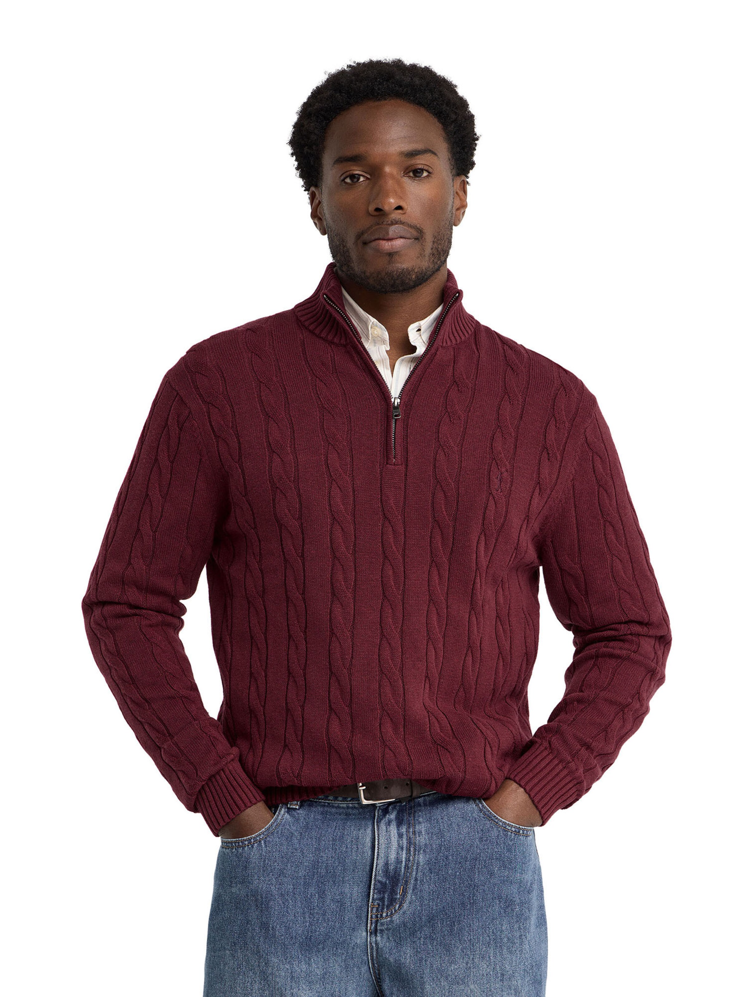 Polo Club Pullover ' RIGBY' in Rot: Vorderseite
