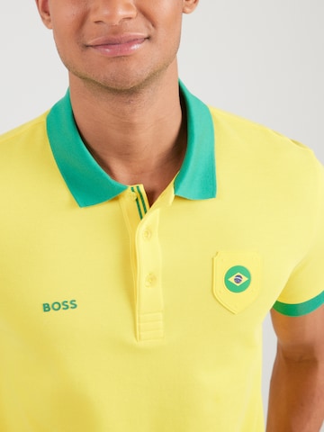 BOSS Koszulka funkcyjna 'PL_BB BC Lux Paddy' w kolorze żółty