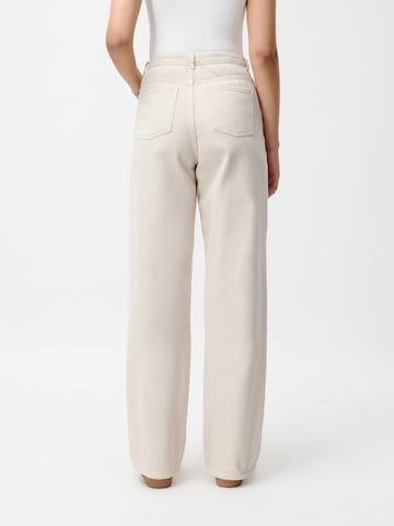 LeGer by Lena Gercke Wide leg Jeans 'Charlie Tall' in Beige: terug