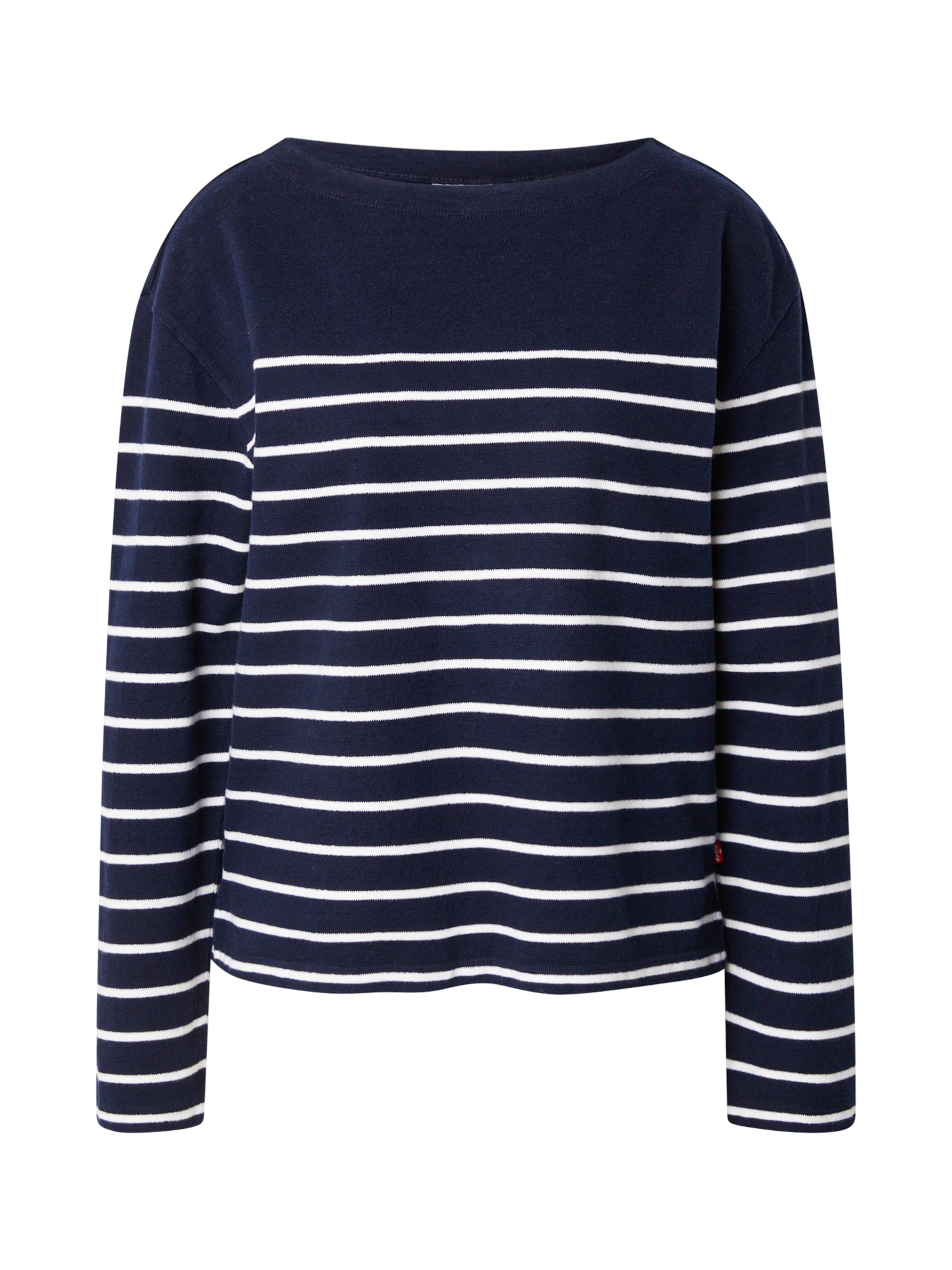 LEVI'S ® Shirt 'Marin Striped Top' in de kleur Navy / Wit, Productweergave