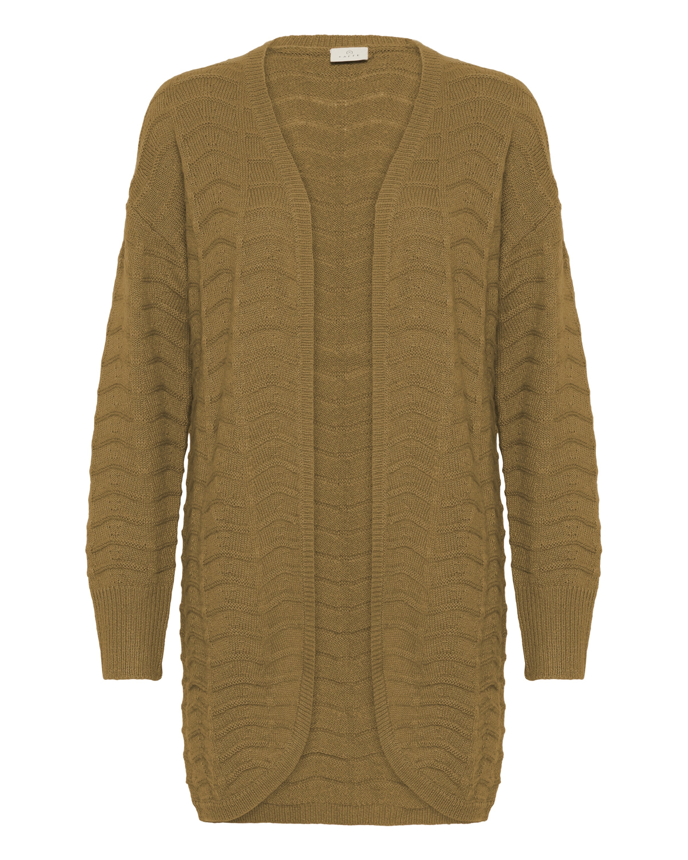 Kaffe Πλεκτή ζακέτα 'KAEmria' σε καφέ: μπροστά