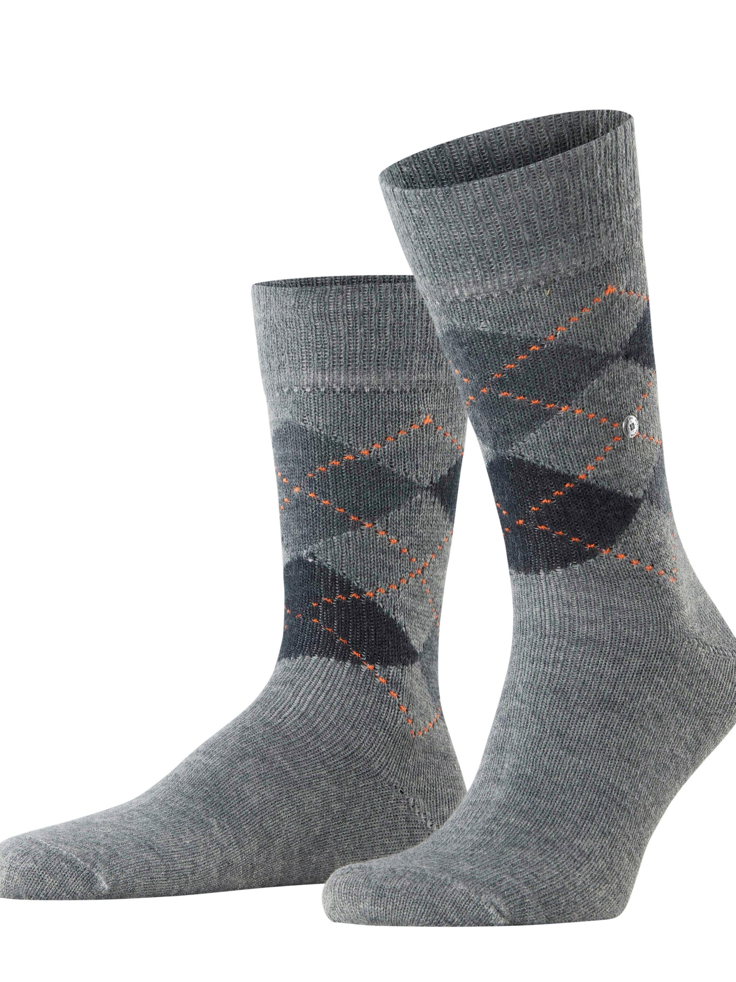 BURLINGTON Socks 'Preston' in Grey: front