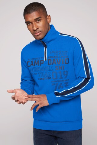 CAMP DAVID Sweatshirt in Blauw: voorkant