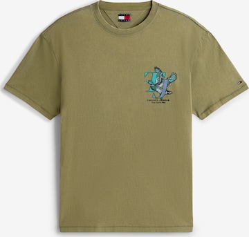Maglietta 'NOVELTY' di Tommy Jeans in verde: frontale