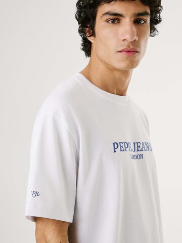 T-Shirt 'Tadeo Tee' Pepe Jeans en blanc