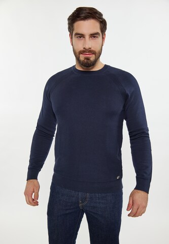 Pull-over DreiMaster Maritim en bleu : devant