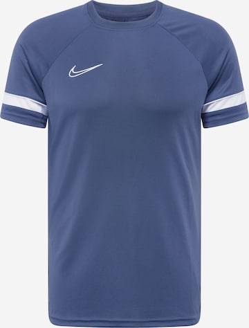 NIKE - Camisa funcionais 'Academy 21' em azul: frente