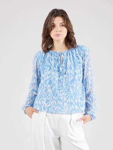 Camicia da donna 'Ev44e' di ZABAIONE in blu: frontale