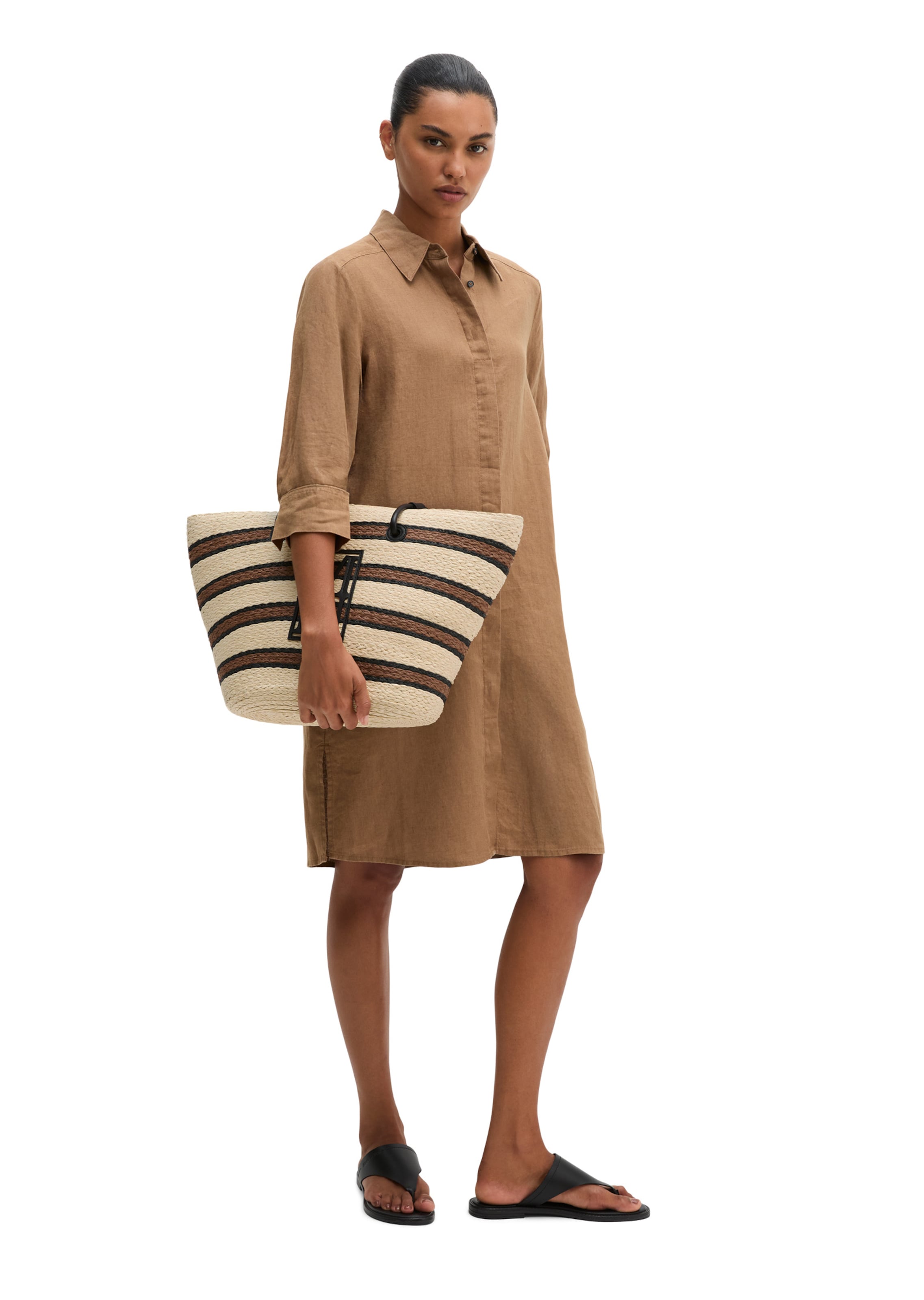 Marc O'Polo Shopper in Beige: front