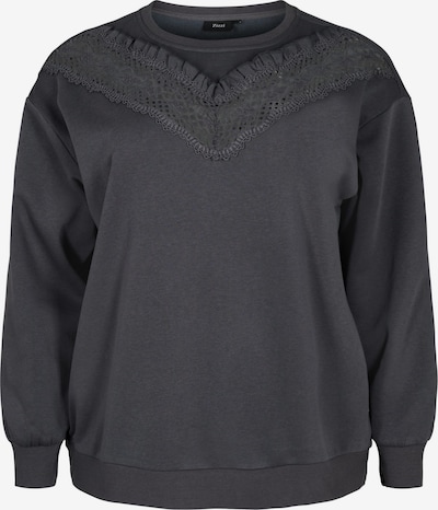 Zizzi Sweatshirt 'CASARA' in dunkelgrau, Produktansicht