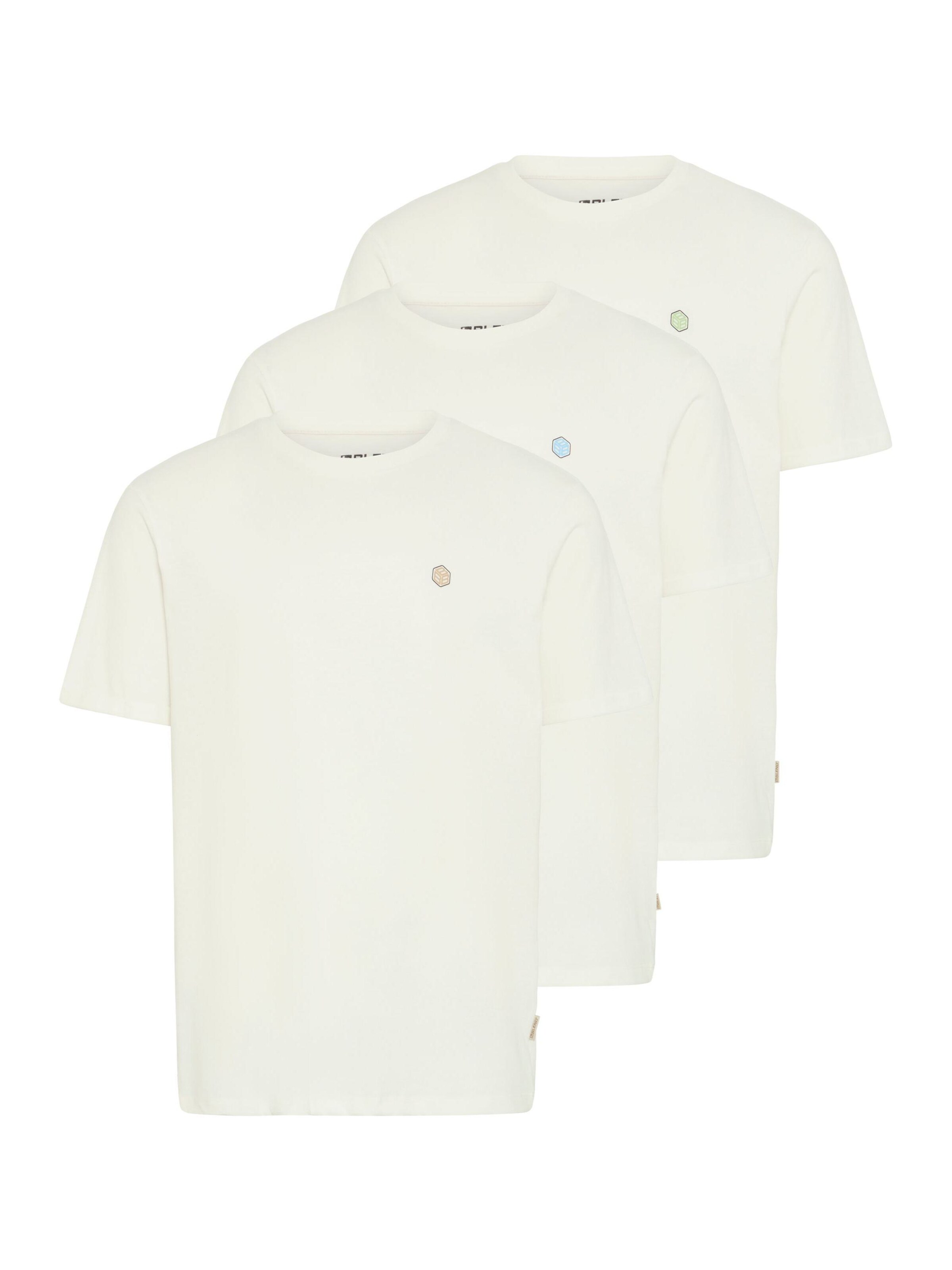 BLEND Shirt ' BHVIGTI 3-pack ' in Wit: voorkant