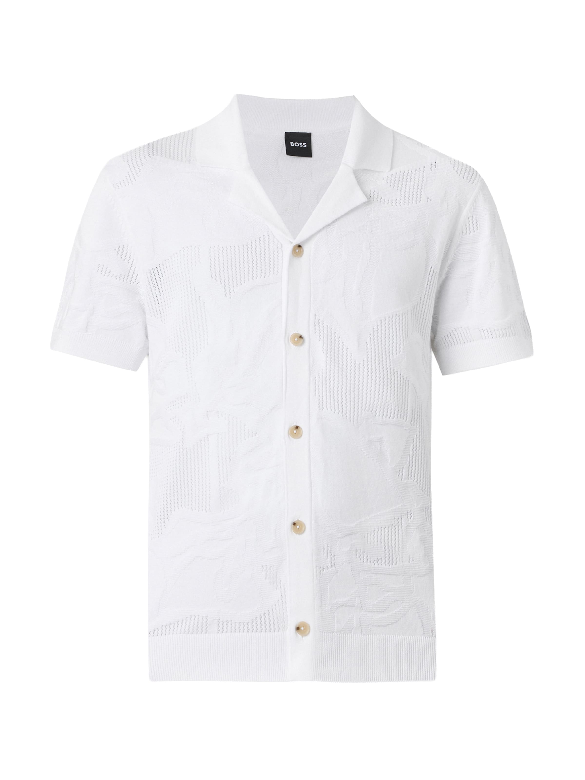 Vestes en maille 'C-Noy' BOSS en blanc : devant