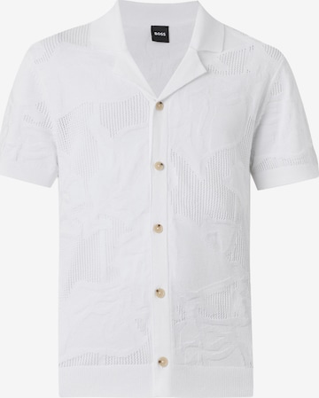 BOSS Neuletakki 'C-Noy' värissä valkoinen: etupuoli