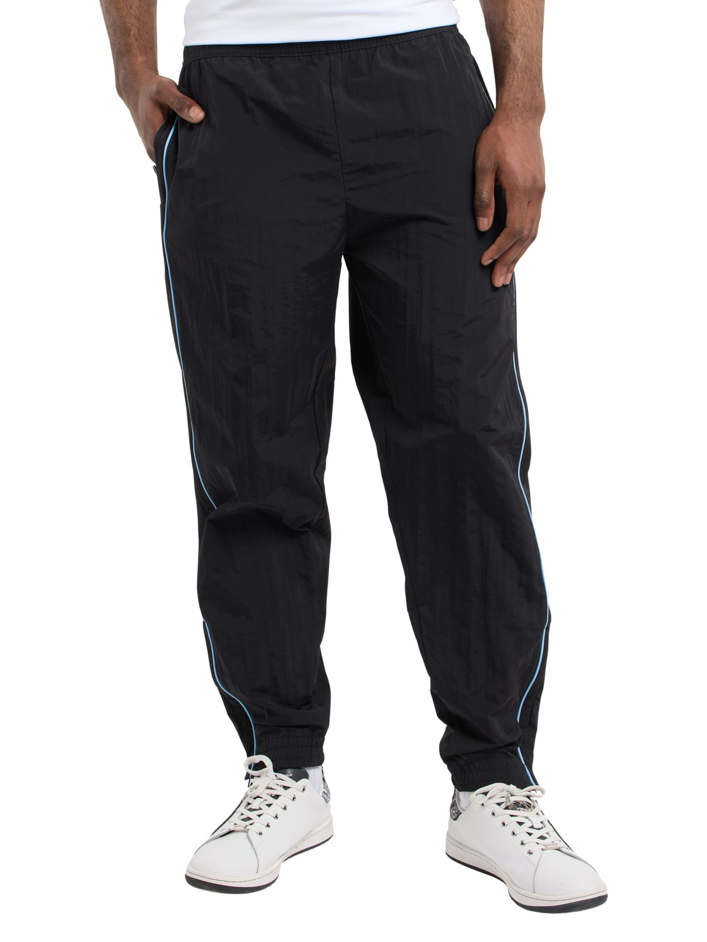 Regular Pantalon 'Flader' Carlo Colucci en noir : devant