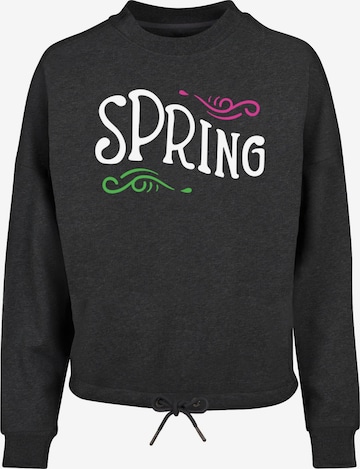 Merchcode Sweatshirt 'Spring' in Grijs: voorkant