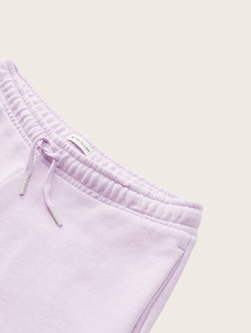 TOM TAILOR Normalny krój Spodnie w kolorze fioletowy