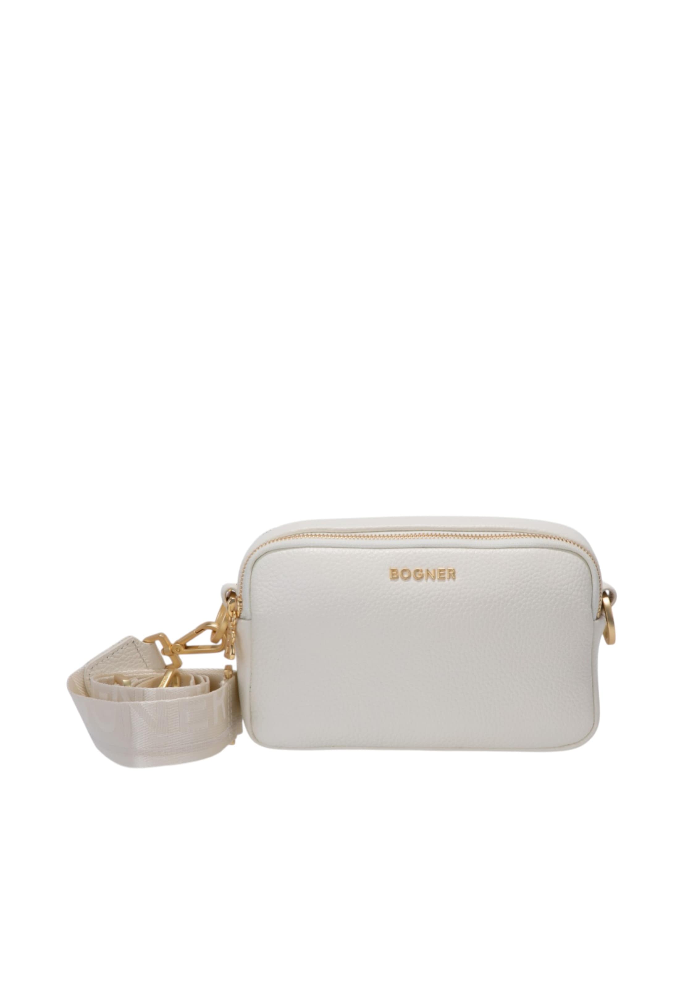 BOGNER Schoudertas 'Wallis Avy' in Wit: voorkant