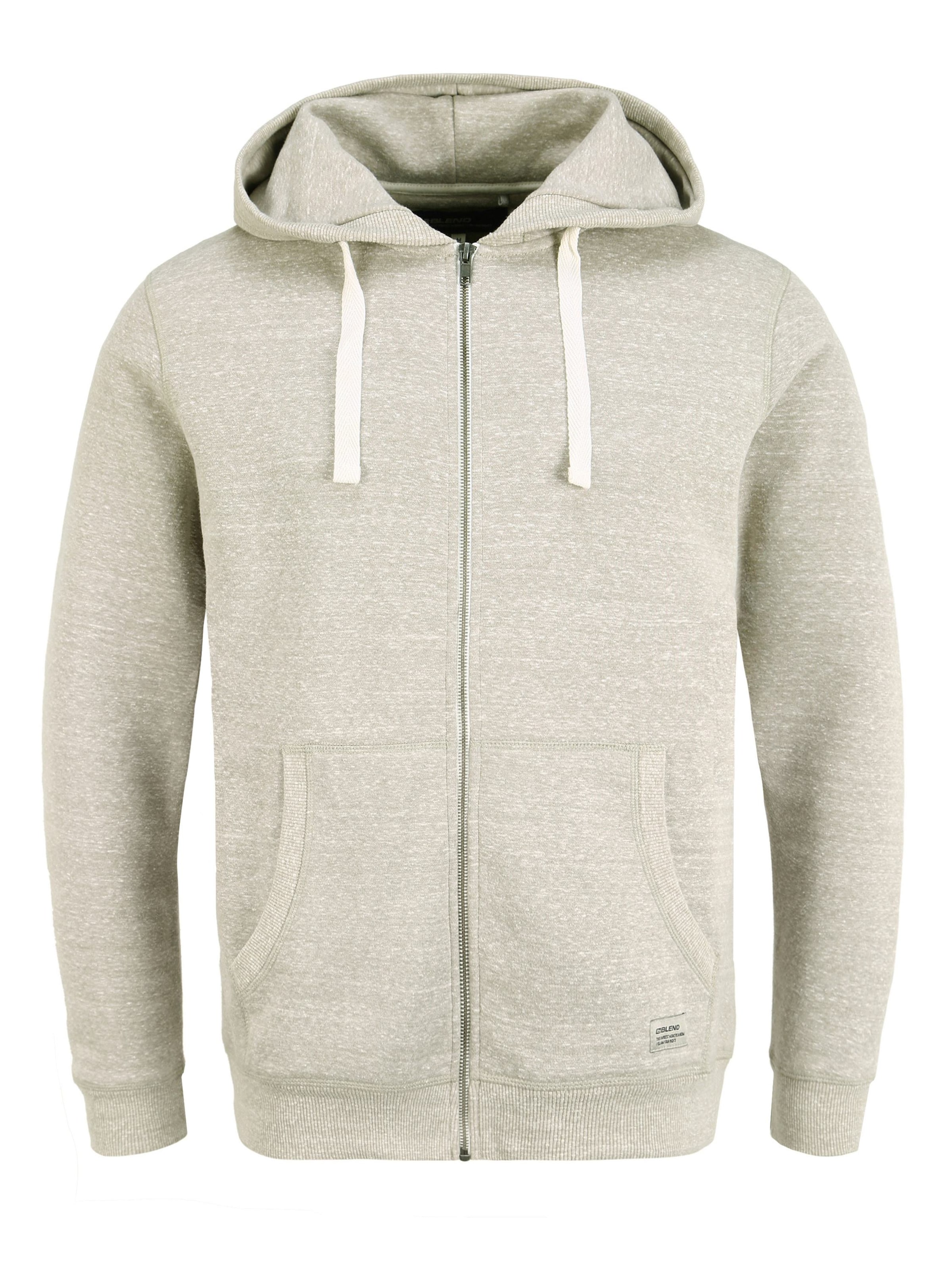 BLEND Sweatjacke 'BHNix' in Grau: Vorderseite