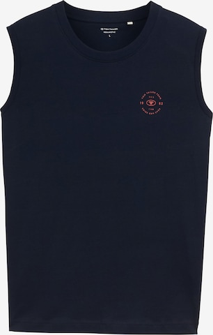 Tricou de la TOM TAILOR pe albastru: față