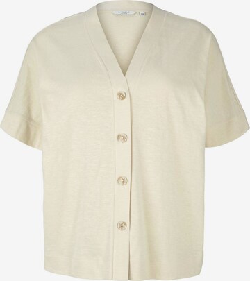 Tom Tailor Women + Blouse in Beige: voorkant