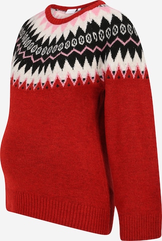 Pullover 'Eli' di MAMALICIOUS in rosso: frontale