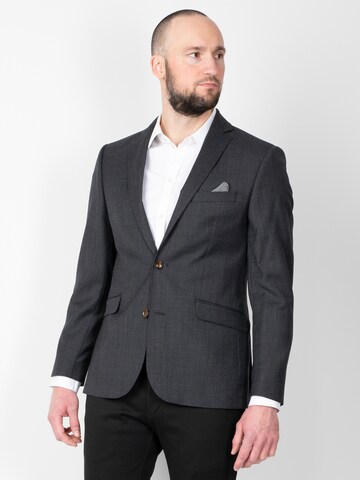 Coupe regular Veste de costume Sunwill en gris : devant