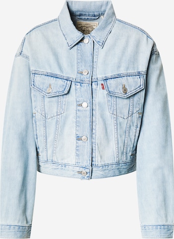 Veste mi-saison 'SHRUNKEN 90S TRUCKER REMEMBER IN LINEN DENIM' LEVI'S ® en bleu : devant