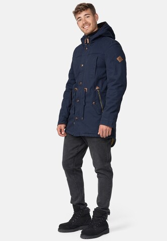 INDICODE JEANS Winterparka 'Barge' in Blauw