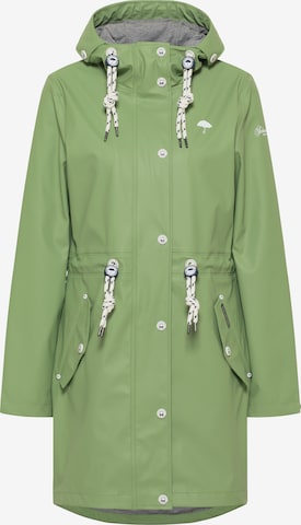 Schmuddelwedda Raincoat 'Bridgeport' in Green: front