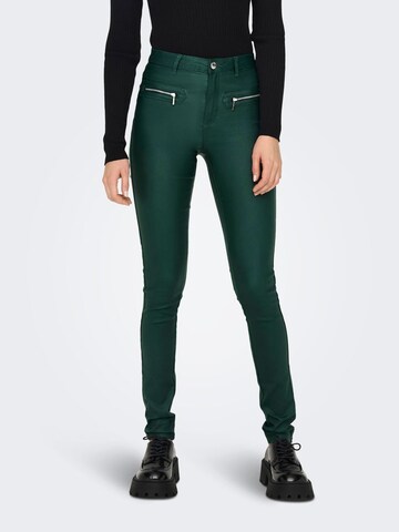 Skinny Pantaloni 'Royal' di ONLY in verde: frontale