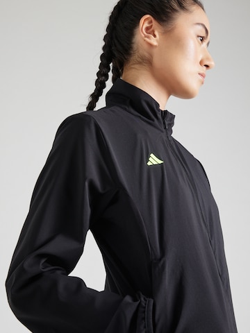 ADIDAS PERFORMANCE Athletic Jacket 'Adizero Essentials' in Black