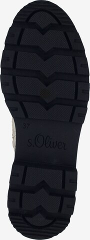 s.Oliver - Botines con cordones en blanco