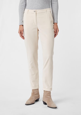 Regular Pantalon COMMA en beige : devant