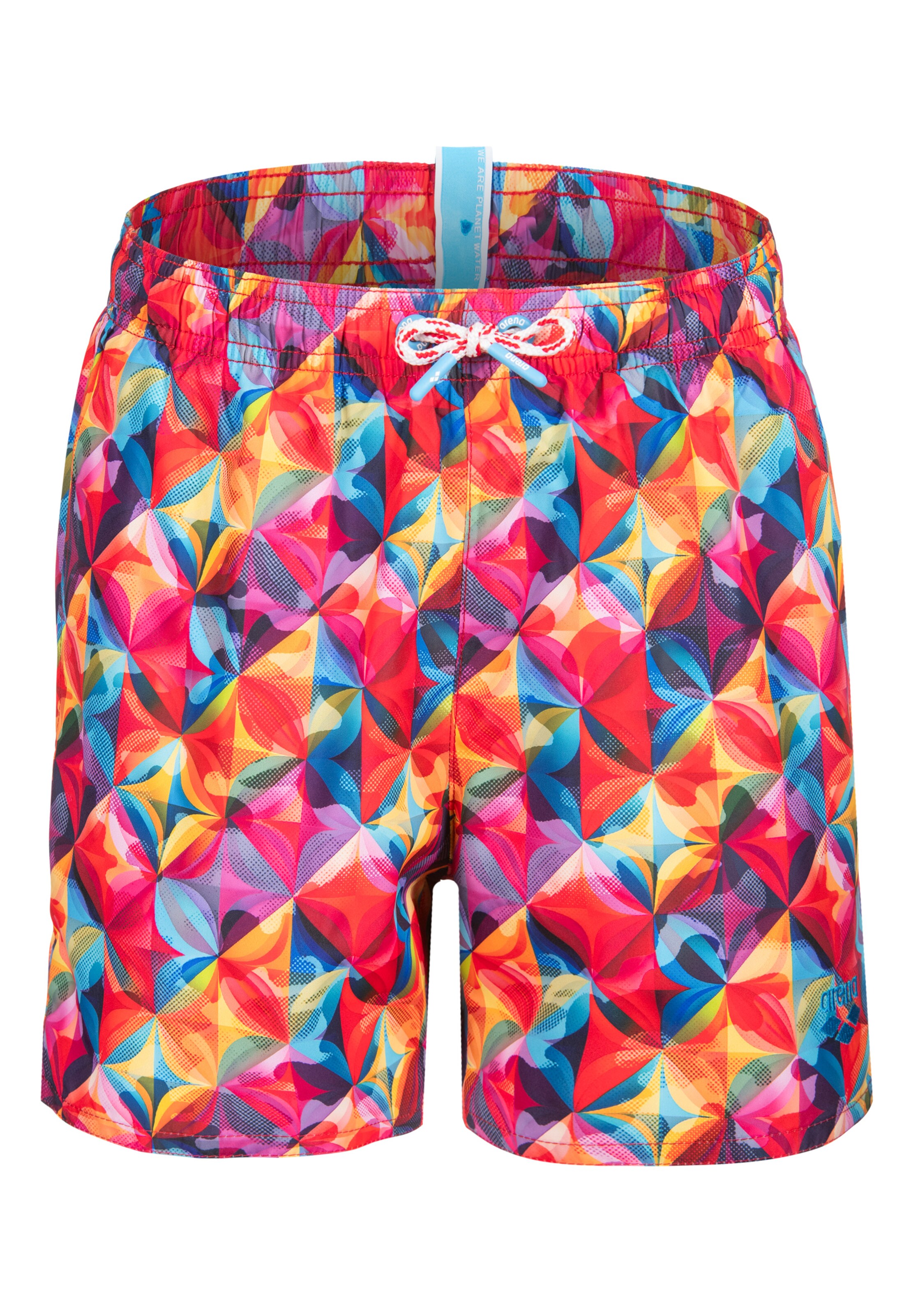 ARENA Badshorts 'WATER PRINTS BEACH BOXER AO' i röd: framsida