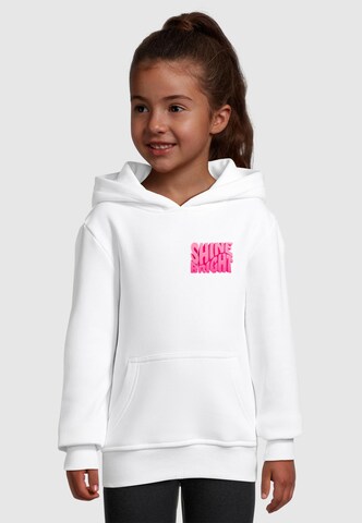 Merchcode Sweatshirt 'Shine Bright One' in Weiß: Vorderseite